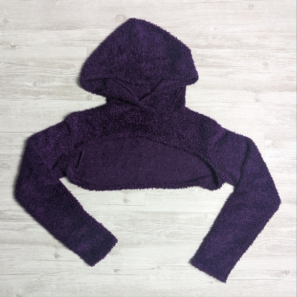 DW Fuzzy Hooded Shrug XS - S - Picture 1 of 4